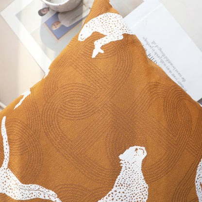 SOGA 2X 50cm Throw Pillow Brown and White Cheetah Animal Print for Home DÃ©cor • LUZ-FrenchCushion338X2