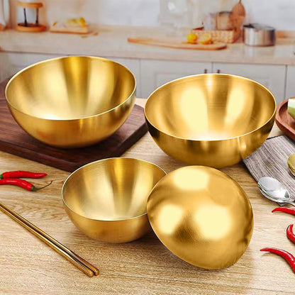 SOGA 20cm Gold Salad Bowl with Model 201 Elegant and Durable Kitchen Essential • LUZ-VICSoupPot42