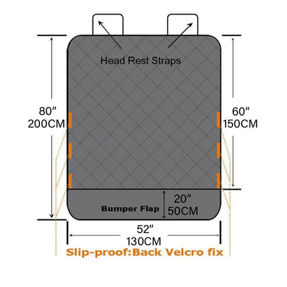 SOGA 2X Premium Car Trunk Pet Mat Boot Cargo Liner Waterproof Seat Cover Protector Hammock Non-Slip Pet Travel Essentials • LUZ-CarPetBag047X2
