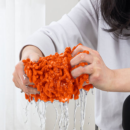 SOGA 60x12 Orange Microfiber Flat Mop Floor Cleaning Pads Rotating Dust Remover • LUZ-MopHead60cm
