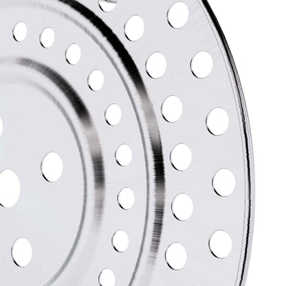 SOGA 2X 34cm Stainless Steel Steamer Insert Stock Pot Steaming Rack Stockpot Tray • LUZ-SS-Rack34CMX2