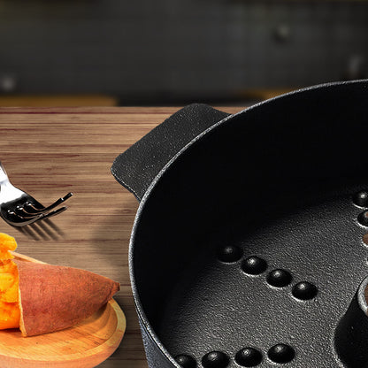 SOGA 28cm Cast Iron Dutch Oven Pre-Seasoned Cast Iron Pot with Lid • LUZ-ZPaiA8