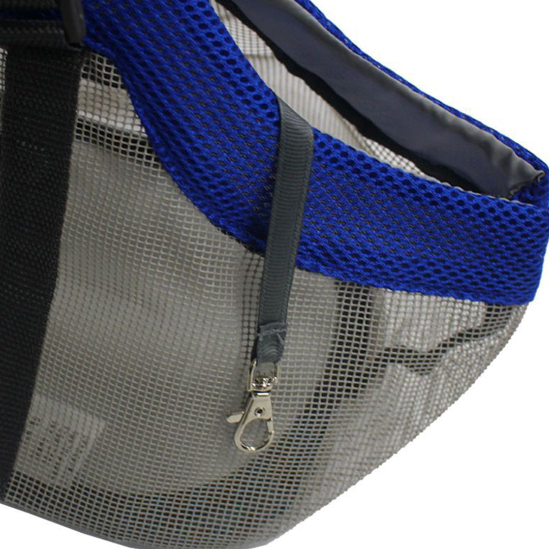 SOGA 2X Grey Pet Carrier Bag Breathable Net Mesh Tote Pouch Dog Cat Travel Essentials • LUZ-PetBagA43BLUX2
