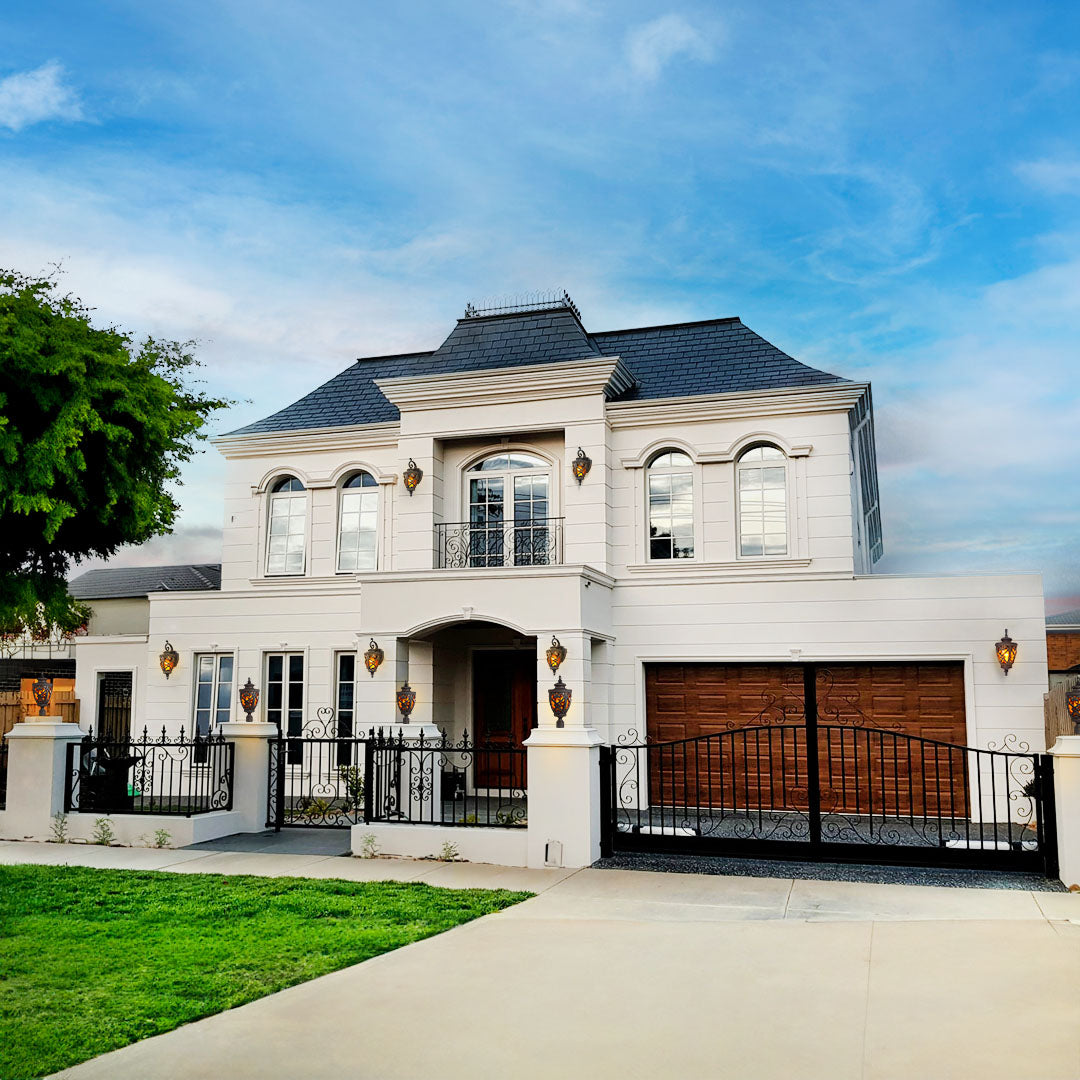 Vintage Lantern 2X 57cm Outdoor Antique Bronze Wall Sconce Classic Rustic Exterior Light Fixture • LUZ-Lamp301LgeX2