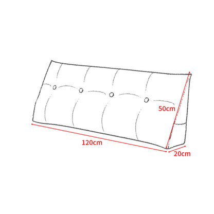 SOGA 120cm Blue Triangular Wedge Bed Pillow Headboard Backrest Bedside Tatami Cushion Home Decor • LUZ-Pillow4112