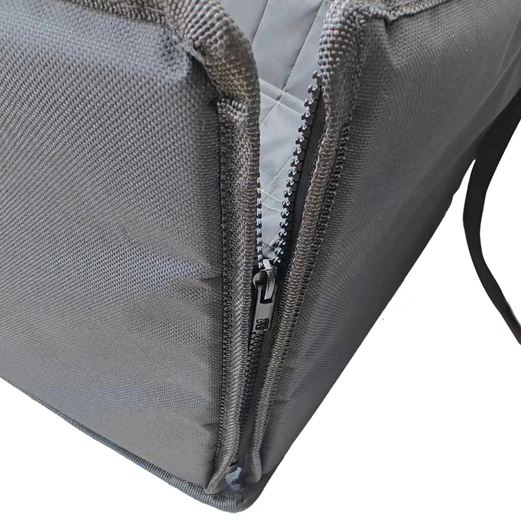 SOGA Grey Car Pet Sitting Bag Breathable Safety Travel Portable Carrier Pouch Travel Essentials • LUZ-CarPetBag071