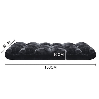SOGA 2X Floor Recliner Folding Lounge Sofa Futon Couch Folding Chair Cushion Black • LUZ-LoungeChairBlackX2