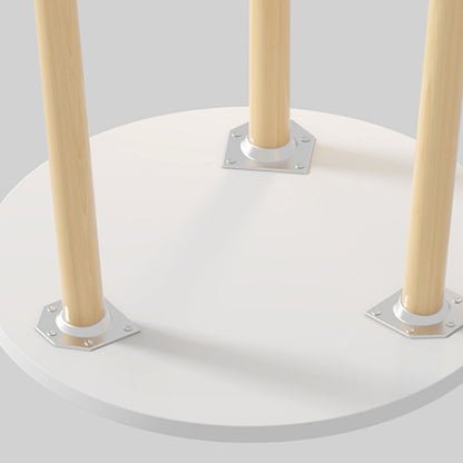 SOGA 60x60cm White Small Side Coffee Table Living Room Balcony Home Décor Style • LUZ-TableTea20X2