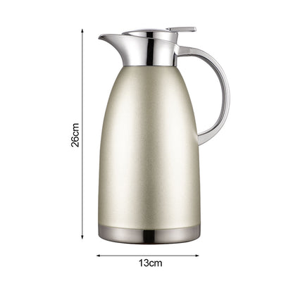 SOGA 2X 1.8LSilver Double-Wall vacuum with 2 layers stainless steel Construction Thermal Flask • LUZ-BottleWKE16X2