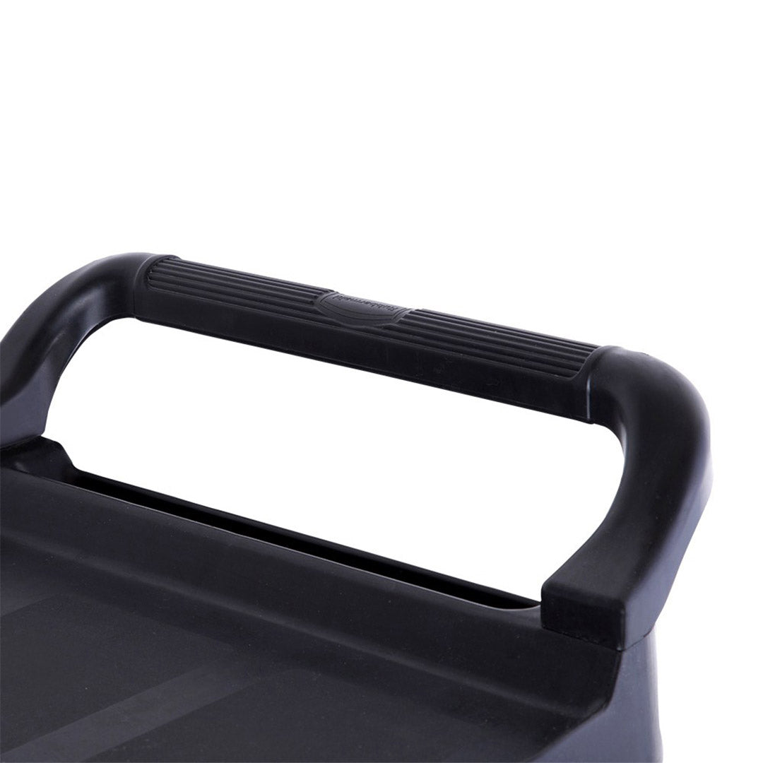 SOGA 3 Tier Covered Food Trolley Food Waste Cart Storage Mechanic Kitchen Black • LUZ-FoodCart1515