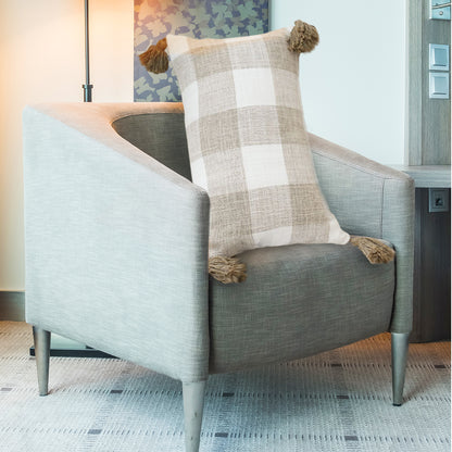 SOGA 2X 35CM Pillow Lumbar Cover Decorative Plaid Farmhouse Cushion Throw Pillow • LUZ-FrenchCushion204X2