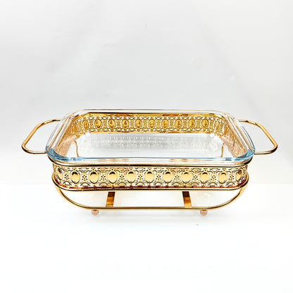 SOGA 1.5L Lace Dining Stove Cooking Appliance with Gold Color Kitchen Essential • LUZ-ChafingDish6V15