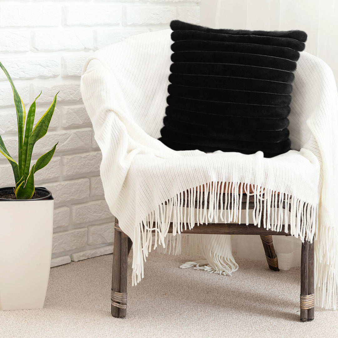 SOGA 2X 50cm Medieval-style Raised Pattern Fringed Lumbar Throw Pillow • LUZ-FrenchCushion213X2