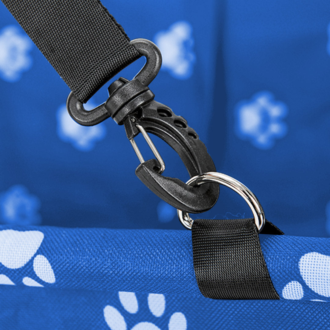 SOGA 2X Waterproof Pet Booster Car Seat Breathable Mesh Safety Travel Portable Dog Carrier Bag Blue • LUZ-CarPetBag013BLUX2