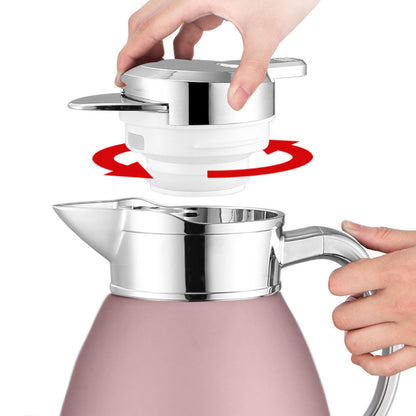 Soga 1.8L Rose Color 3-Layer Vacuum Insulated Stainless Steel Flask  Ideal for Home and Office • LUZ-WaterJug18Rose
