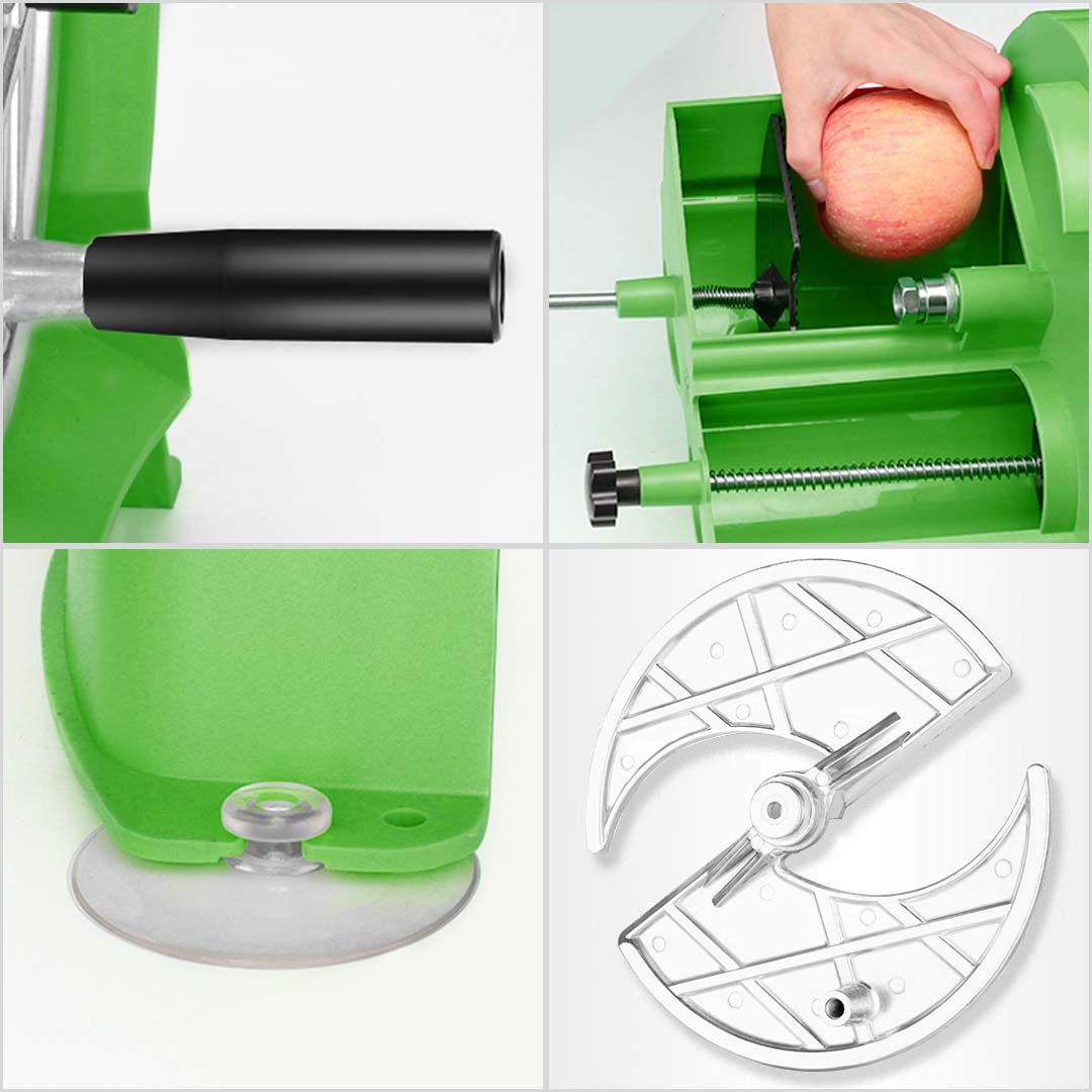 SOGA 2X Commercial Manual Vegetable Fruit Slicer Kitchen Cutter Machine Green • LUZ-FruitCutterGreenX2