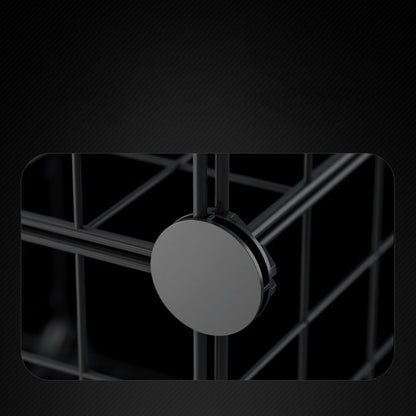 SOGA Black Portable 8-Cube Storage Organiser Foldable DIY Modular Grid Space Saving Shelf • LUZ-NetBox2008