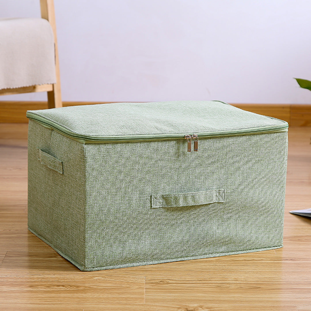 SOGA 2X Green Large Portable Double Zipper Storage Box Moisture Proof Clothes Basket Foldable Home Organiser • LUZ-SBox028X2