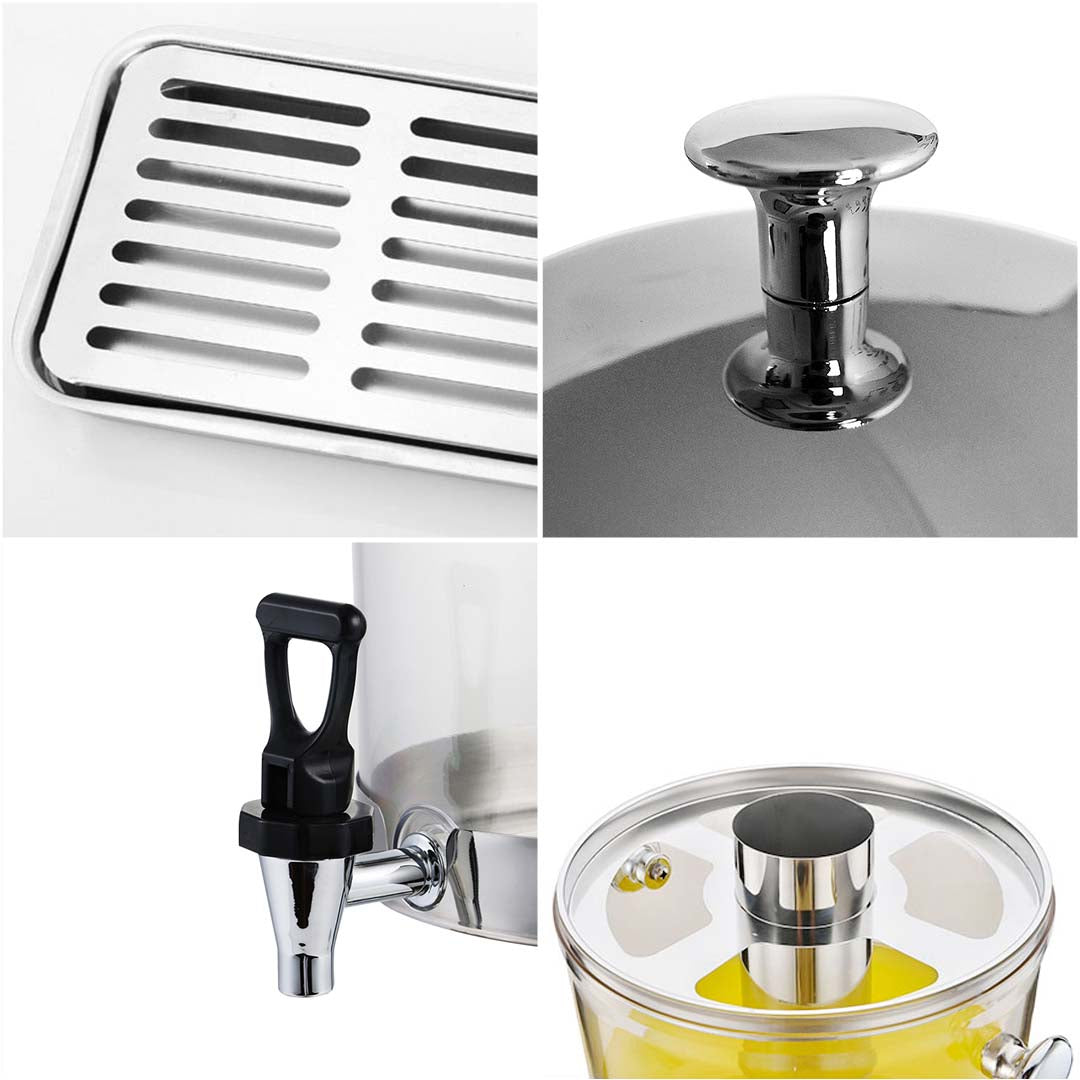 SOGA 2X Dual 8L Juicer Water Milk Coffee Pump Beverage Drinking Utensils • LUZ-Dispenser5705X2