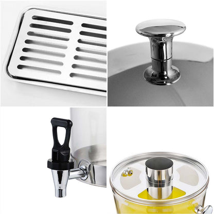 SOGA 2X Dual 8L Juicer Water Milk Coffee Pump Beverage Drinking Utensils • LUZ-Dispenser5705X2