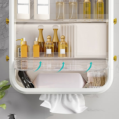 SOGA White Multi Tier Cosmetic Storage Rack Bathroom Vanity Tray Display Stand Organiser • LUZ-BathC129