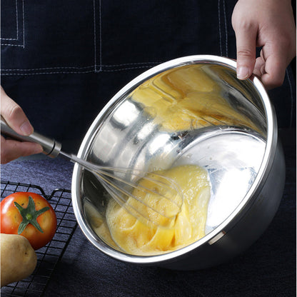 SOGA 5Pcs Deepen Polished Stainless Steel Stackable Baking Washing Mixing Bowls Set Food Storage Basin • LUZ-Bowl887