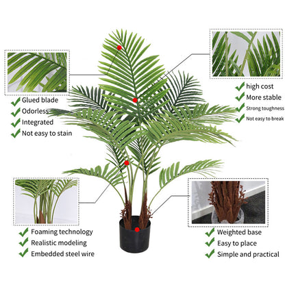 SOGA 4X 165cm Artificial Swallowtail Sunflower Fake Decoration Tree Flower Pot Plant • LUZ-APlantFHS165X4