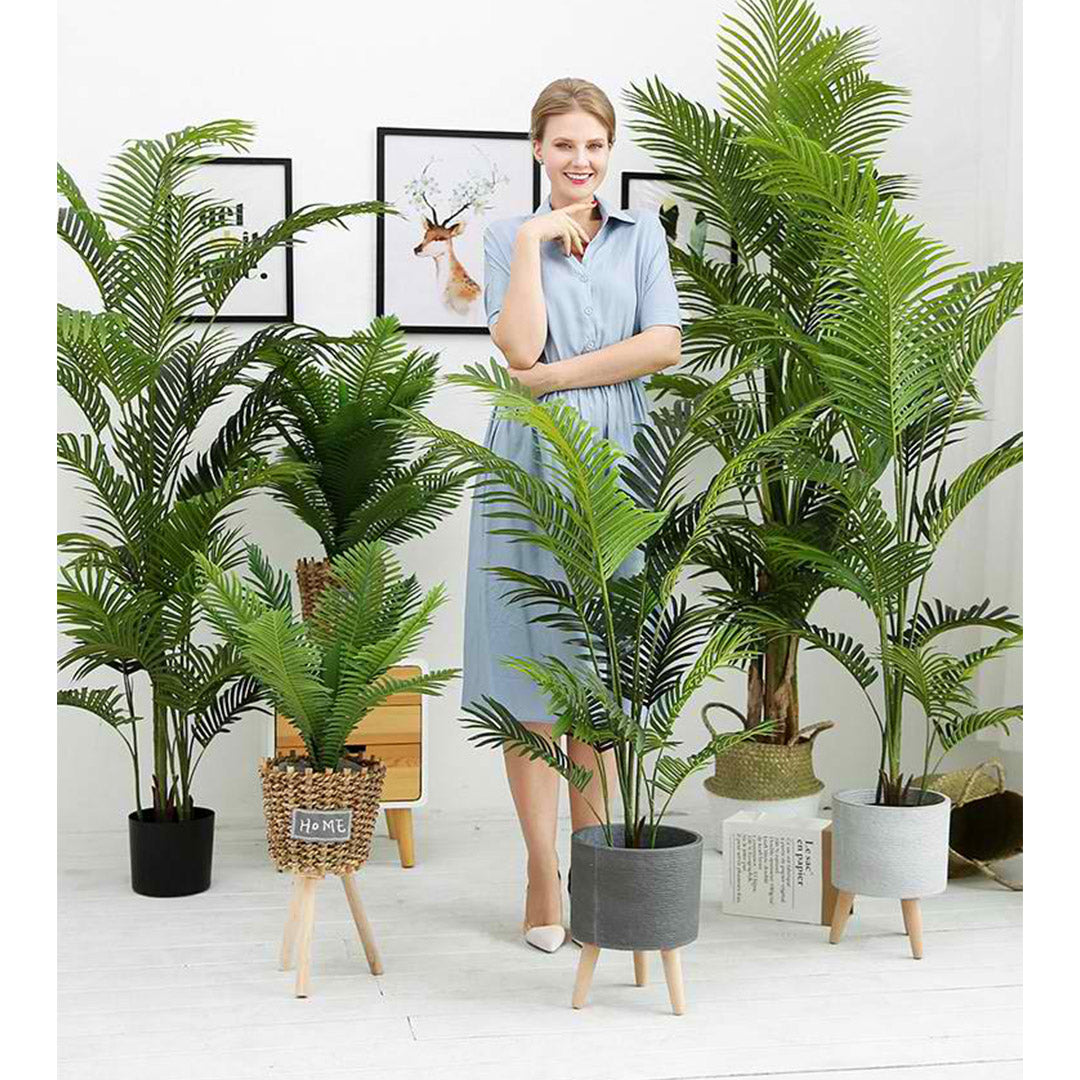 SOGA 4X 145cm Green Artificial Indoor Swallowtail Sunflower Tree Fake Plant Simulation Decorative • LUZ-APlantFH14510X4