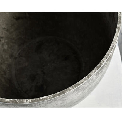 SOGA 32cm Rock Grey Round Resin Plant Flower Pot in Cement Pattern Planter Cachepot for Indoor Home Office • LUZ-FPotA3704