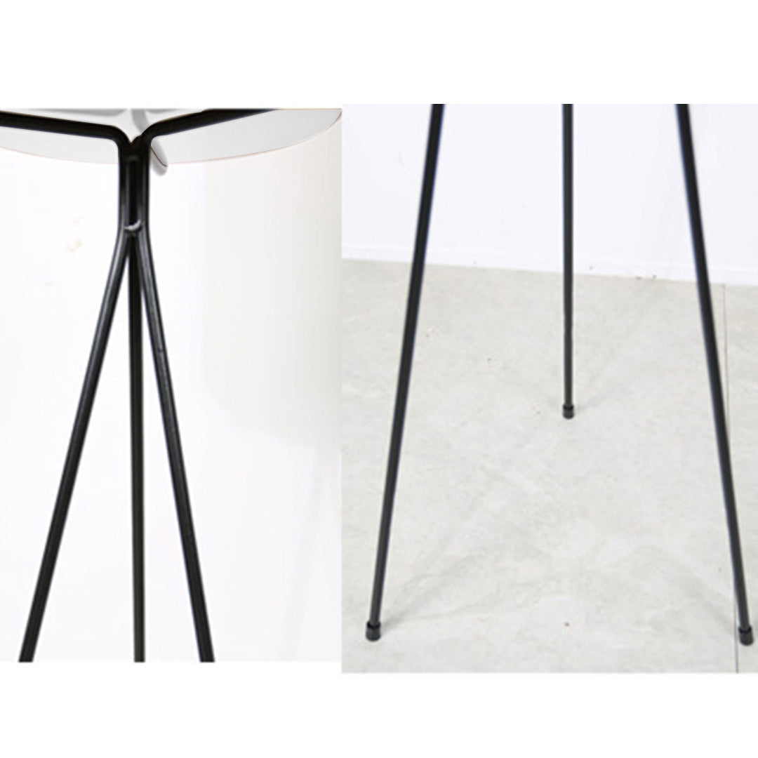 SOGA 4X 70cm Tripod Flower Pot Plant Stand with White Flowerpot Holder Rack Indoor Display • LUZ-FPotH70WHTX4
