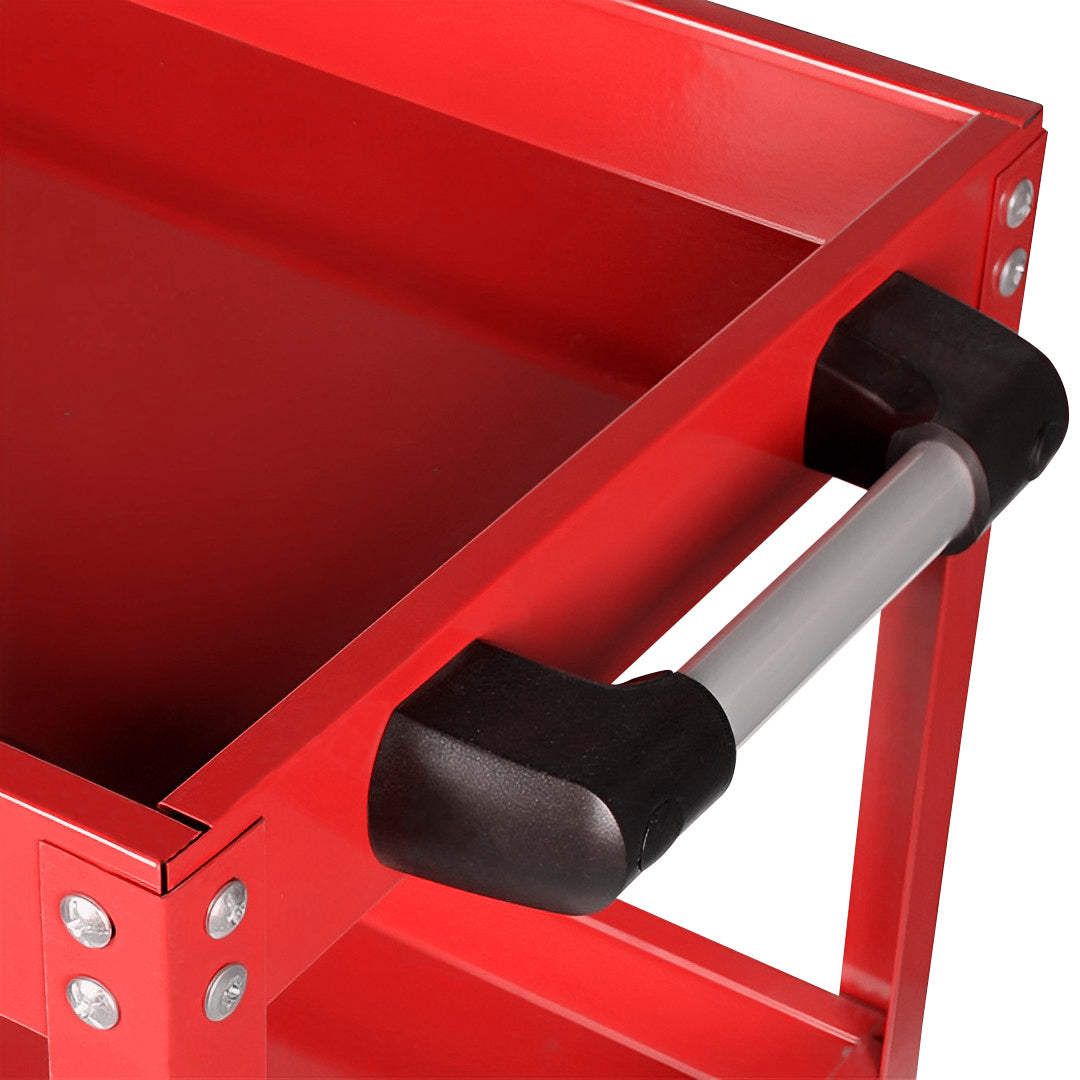SOGA 3 Tier Tool Storage Cart Portable Service Utility Heavy Duty Mobile Trolley Red • LUZ-ToolCart604