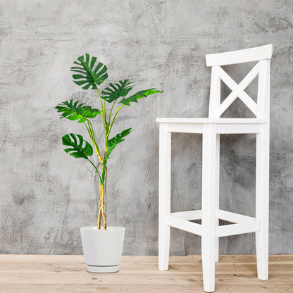 SOGA 4X 160cmTropical Monstera Palm Artificial Plant Tree, Real Touch Technology, with UV Protection • LUZ-APlantFHG1608X4