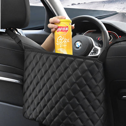 SOGA 2X Black Leather Car Storage Portable Hanging Organizer Backseat Multi-Purpose Interior Accessories Bag • LUZ-CarStorageBag312X2