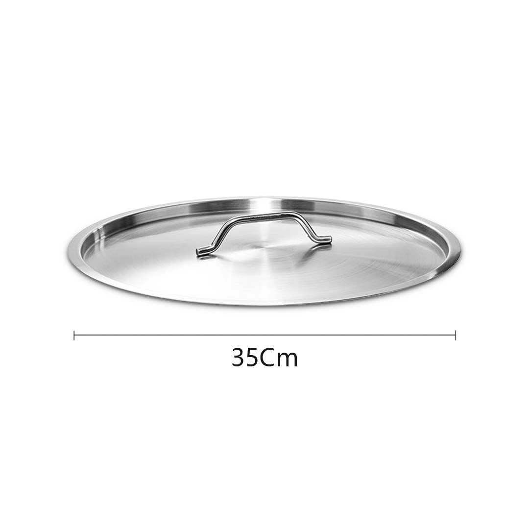 SOGA 35cm Top Grade Stockpot Lid Stainless Steel Stock pot Cover • LUZ-StockPot35CM-JLID