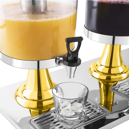 SOGA Single 8L Stainless Steel Dispenser Beverage Juicer Transparent Commercial Drink Container Jug • LUZ-VICDispenser5707
