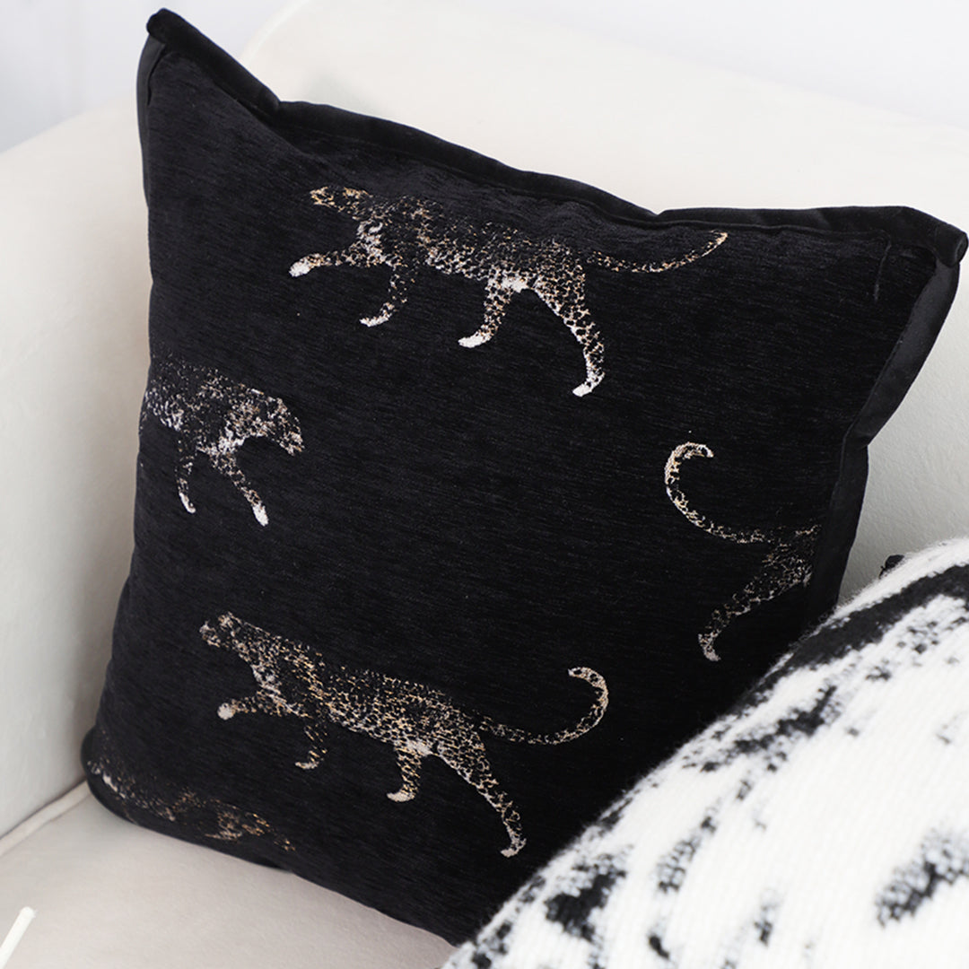 SOGA 2X 50cm Black Throw Pillow Elegant Decorative Cushion Living Room Modern Home Decor • LUZ-FrenchCushion332X2