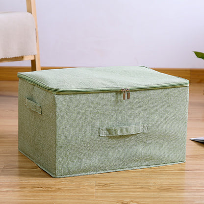 SOGA Green Large Portable Double Zipper Storage Box Moisture Proof Clothes Basket Foldable Home Organiser • LUZ-SBox028