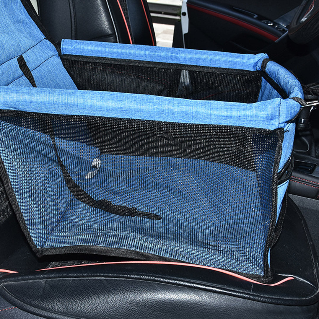 SOGA 2X Waterproof Pet Booster Car Seat Breathable Mesh Safety Travel Portable Dog Carrier Bag • LUZ-CarPetBagBLUX2