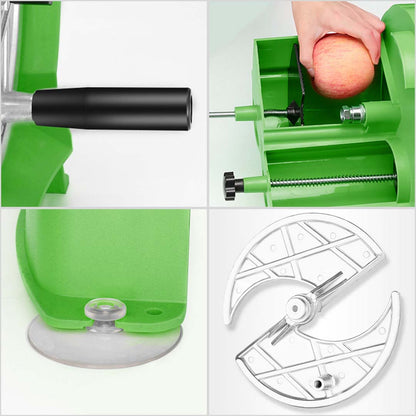 SOGA Commercial Manual Vegetable Fruit Slicer Kitchen Cutter Machine Green • LUZ-FruitCutterGreen