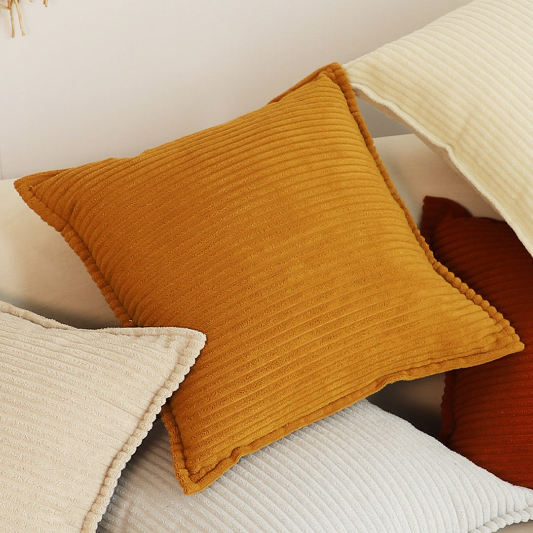 SOGA 2X 50cm Throw Pillow Mustard Wabi Sabi Arches Indoor and Outdoor Kavka for Home Decor • LUZ-FrenchCushion345X2