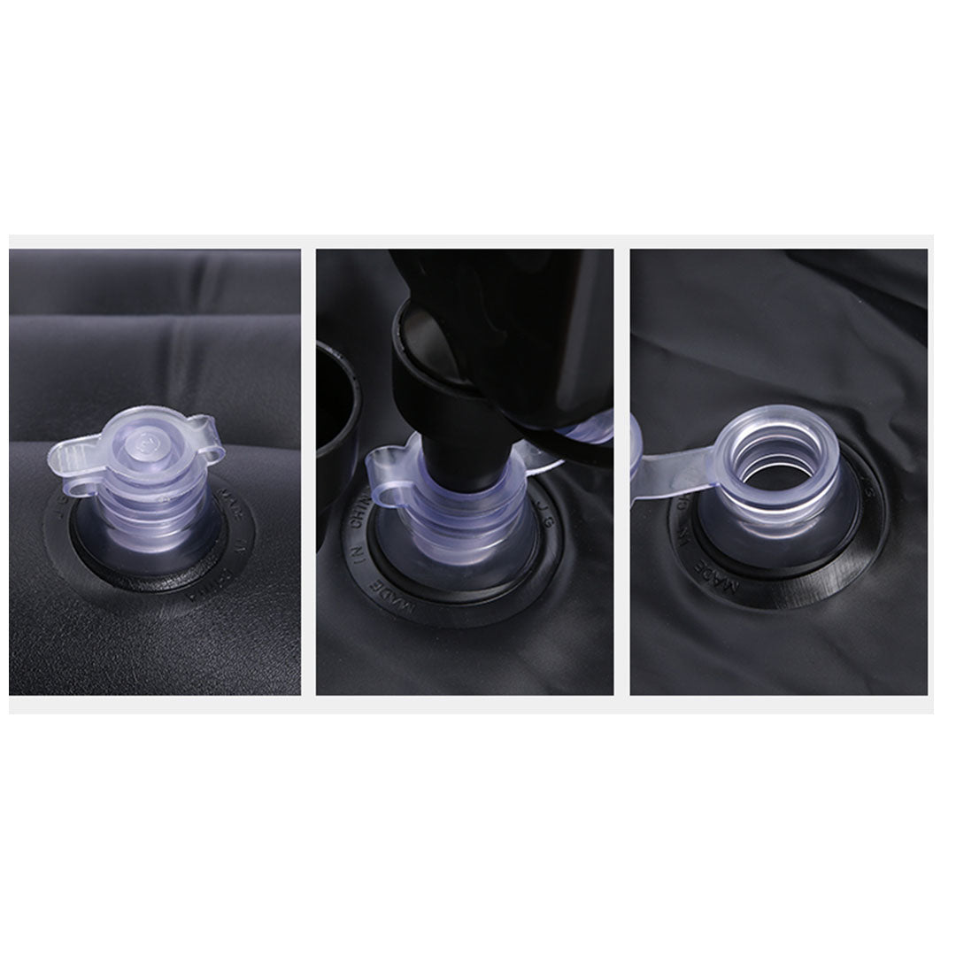 SOGA Grey Inflatable Car Boot Mattress Portable Camping Air Bed Travel Sleeping Essentials • LUZ-CarMat014