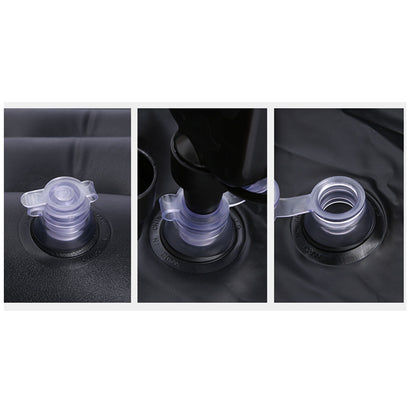 SOGA Grey Inflatable Car Boot Mattress Portable Camping Air Bed Travel Sleeping Essentials • LUZ-CarMat014