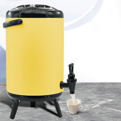SOGA 18L Stainless Steel Insulated Milk Tea Barrel Hot and Cold Beverage Dispenser Container with Faucet Yellow • LUZ-VICDispenser18LYEL