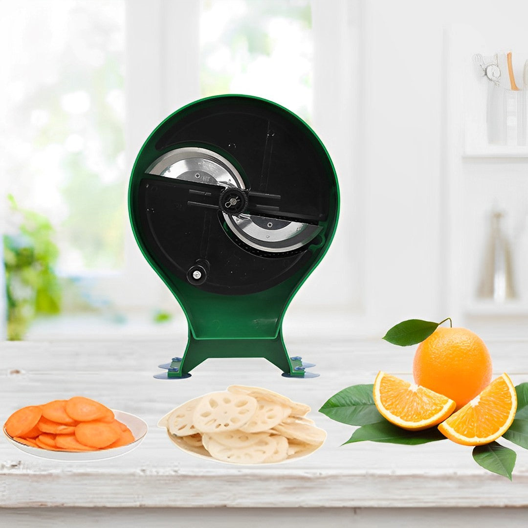 SOGA Commercial Manual Vegetable Fruit Slicer Kitchen Cutter Machine Green • LUZ-FruitCutterBlack