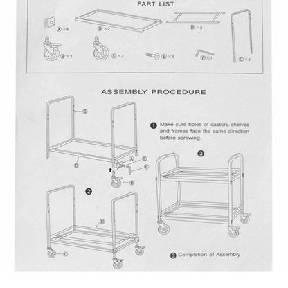 SOGA 2X 2 Tier 500x500x950 Stainless Steel Square Tube Drink Wine Food Utility Cart • LUZ-FoodCart1215X2