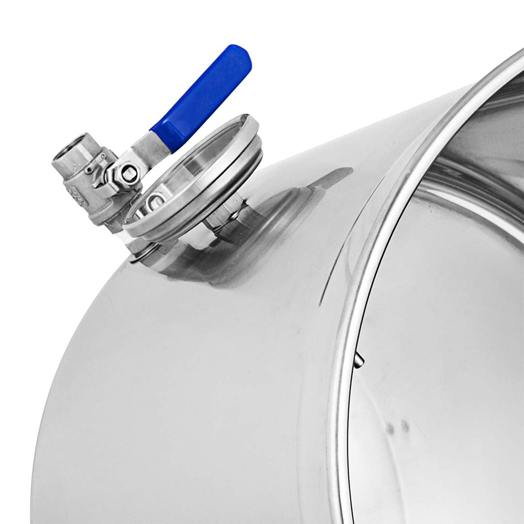 SOGA Stainless Steel 33L No Lid Brewery Pot With Beer Valve 35*35cm • LUZ-BreweryPotSS2787-JPOT