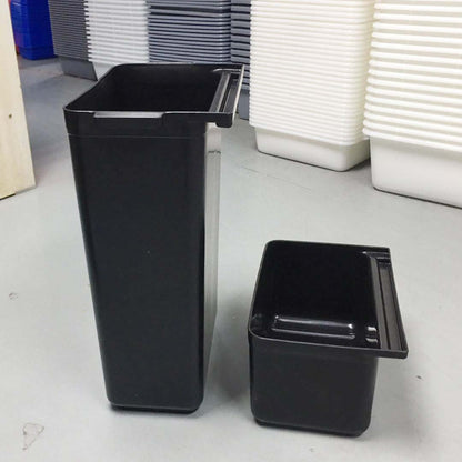 SOGA Large Food Trolley Utility Cart Waste Storage Bin • LUZ-FoodCart1511-JBINL