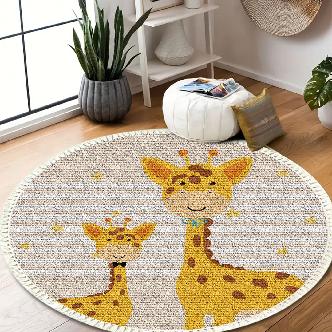 SOGA 2X 120cm Cute Cartoon Animal Non-Slip Thick and Ultra-Soft Carpet Flannel Rug • LUZ-CarpetA181X2