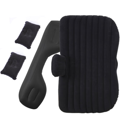 SOGA 2X Black Stripe Inflatable Car Mattress Portable Camping Rest Air Bed Travel Compact Sleeping Kit Essentials • LUZ-CarMat001X2