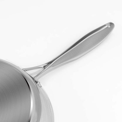 SOGA Stainless Steel Fry Pan 20cm 26cm Frying Pan Induction Non Stick Interior • LUZ-FryPanNS2868-2871